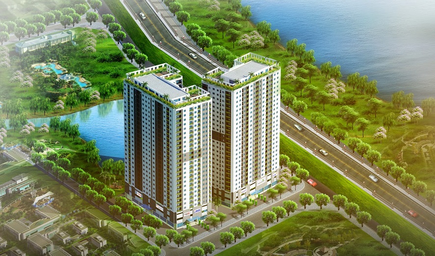 Toàn cảnh chung cư Hateco Hoàng Mai
