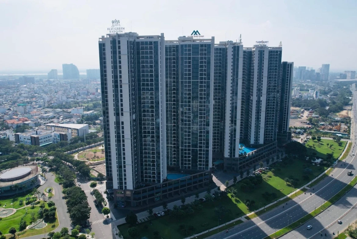 Toàn cảnh dự án Eco Green Sài Gòn với công viên trung tâm