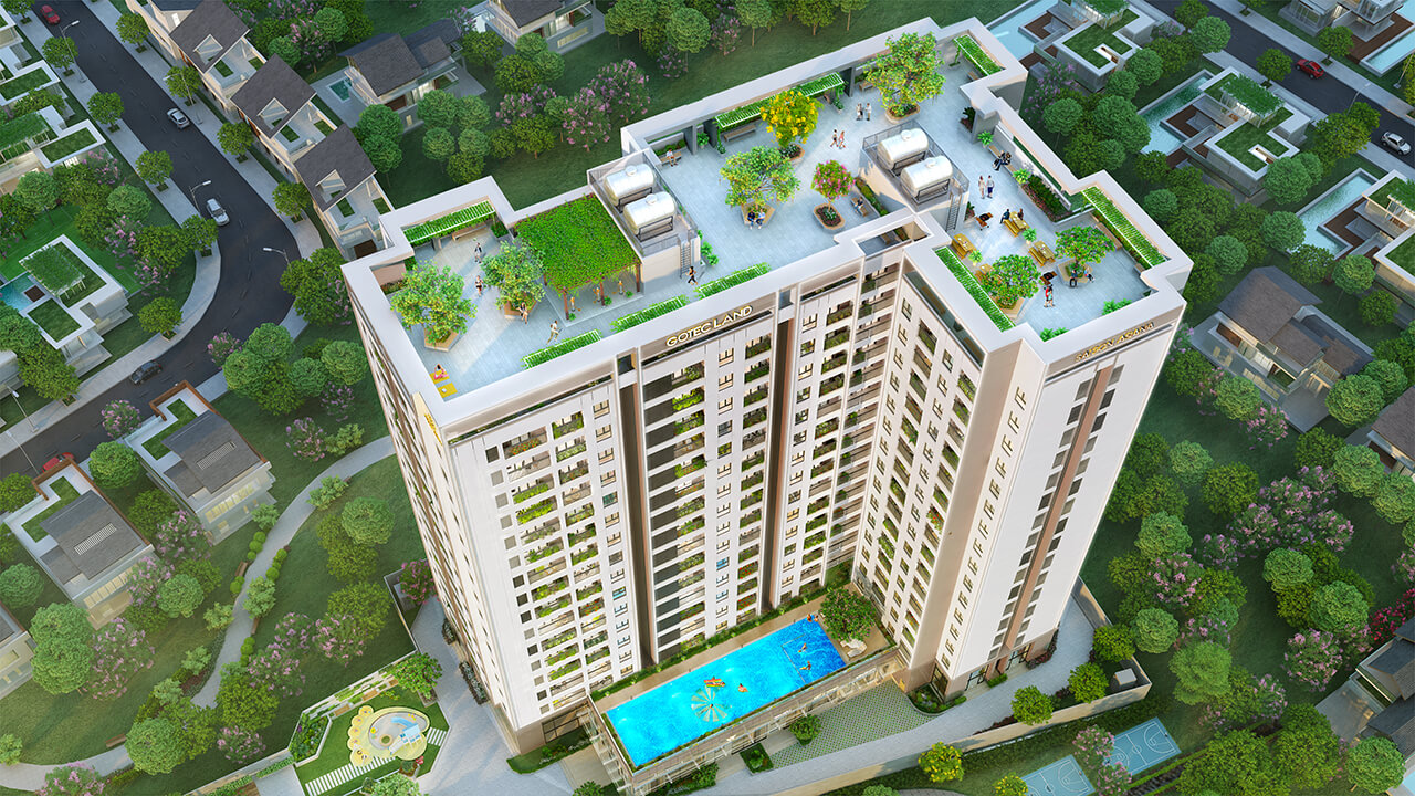 Hồ bơi sky garden tại Saigon Asiana