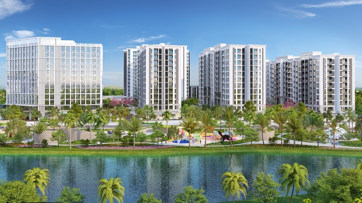 Toàn cảnh khu căn hộ cao cấp Vinhomes Symphony Long Biên