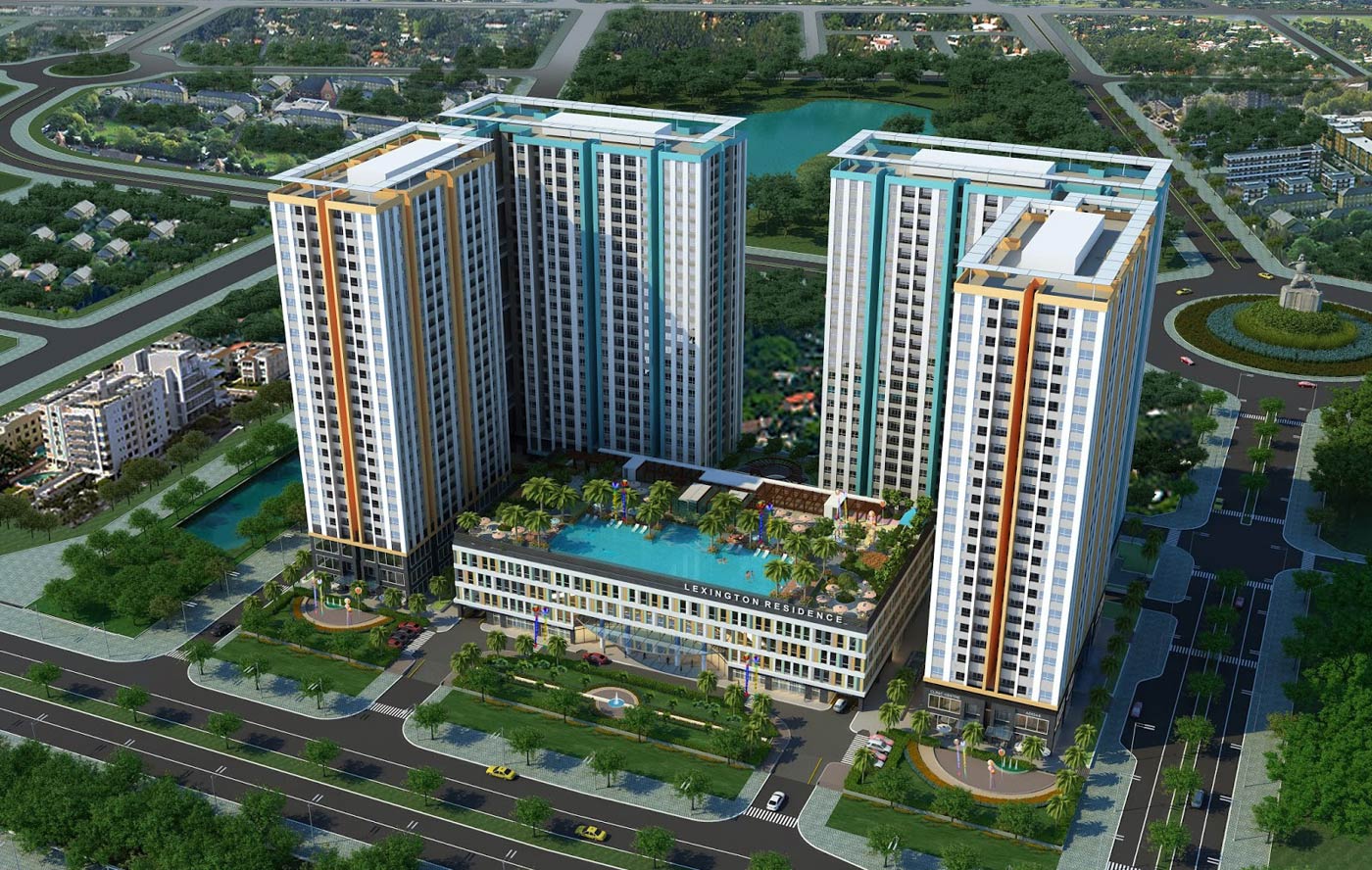 Toàn cảnh khu căn hộ Lexington Residence tại An Phú, TP Thủ Đức