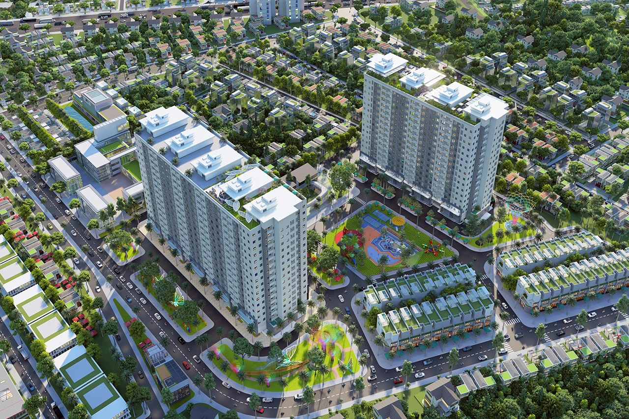 Khu dân cư Conic gần chung cư Conic Boulevard