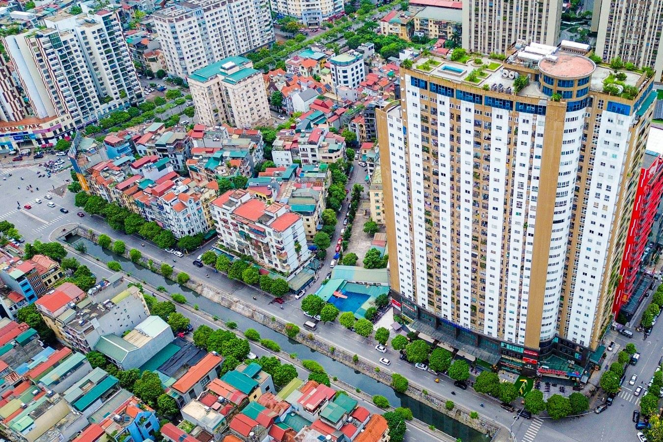 Toàn cảnh Chung cư Yên Hoà Thăng Long tại quận Cầu Giấy