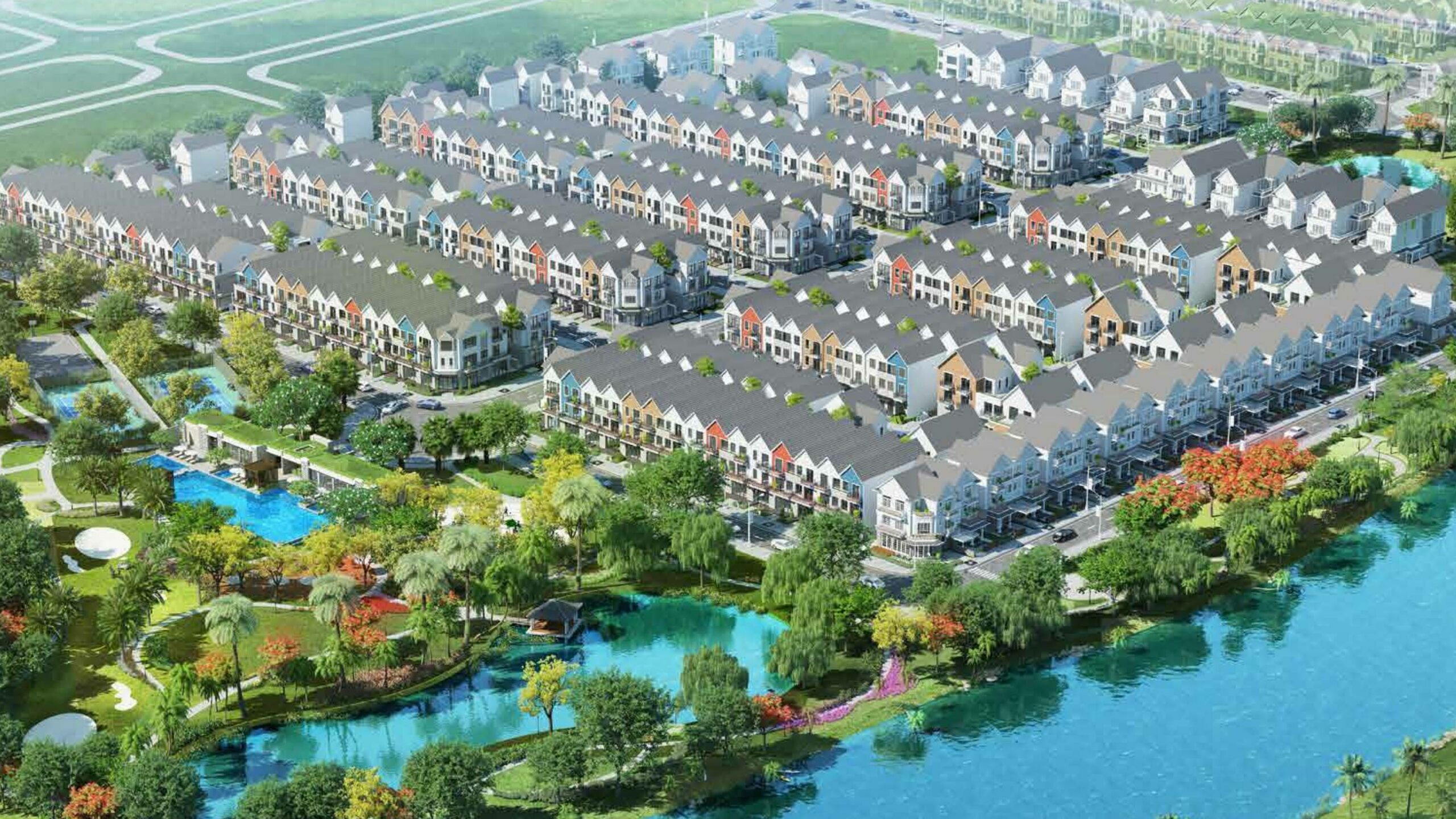 Toàn cảnh Khu biệt thự Park Riverside, TP. Thủ Đức