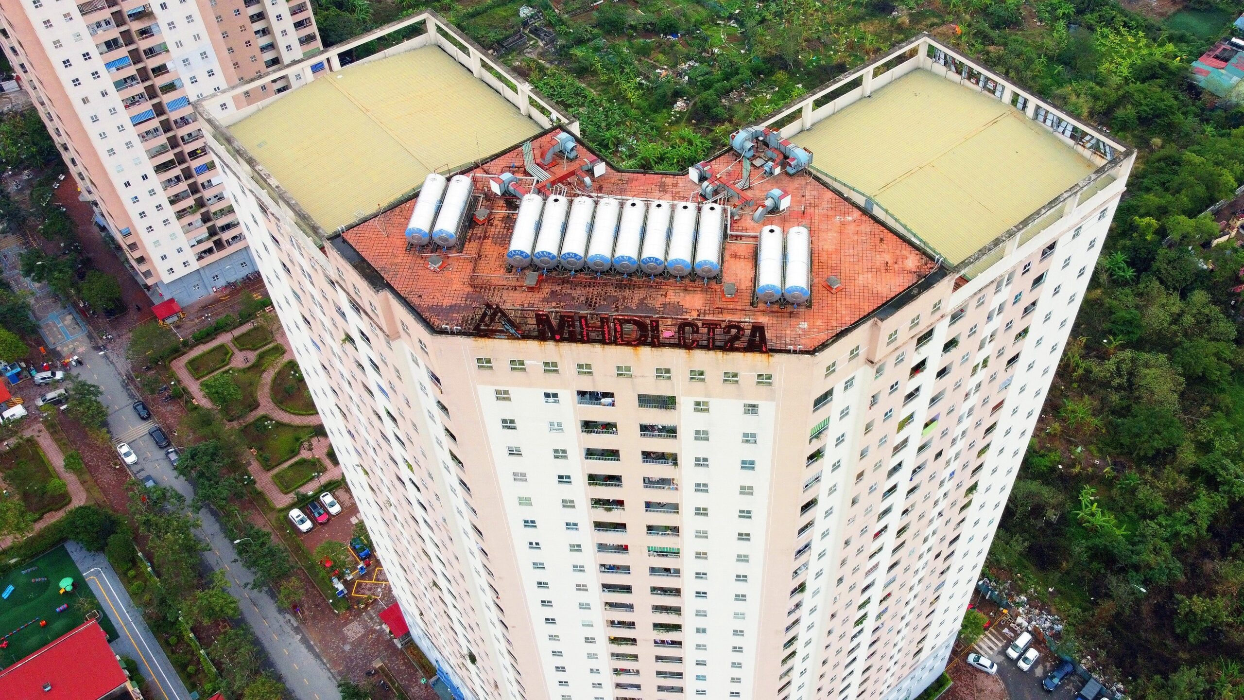 Phối cảnh chung cư CT2A Thạch Bàn
