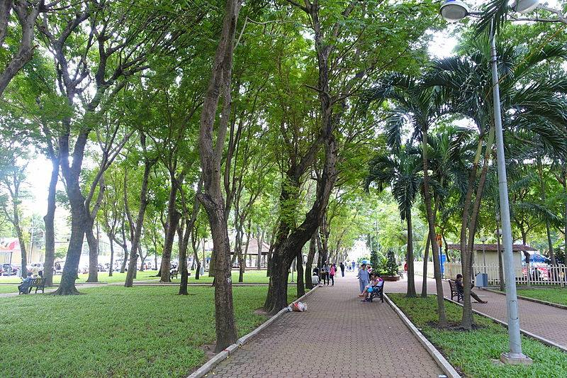 Công viên 23 tháng 9 là không gian lý tưởng để mọi người luyện tập thể thao