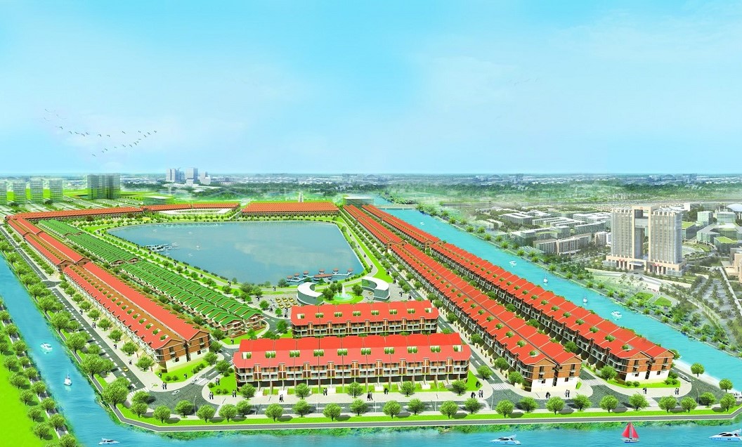 Hồ sinh thái và công viên tại Khu dân cư Tân Đô