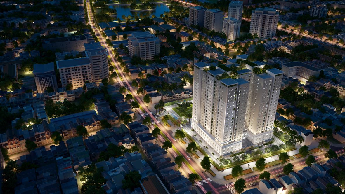 Khu vực xung quanh chung cư HUD3 Nguyễn Đức Cảnh