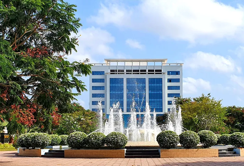 Toàn cảnh khuôn viên đại học Y Dược Cần Thơ.