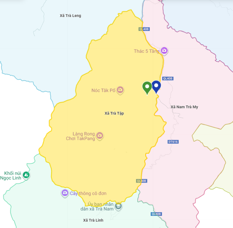 Bản đồ xã Trà Tập, Đà Nẵng - Nhấn để xem ảnh lớn