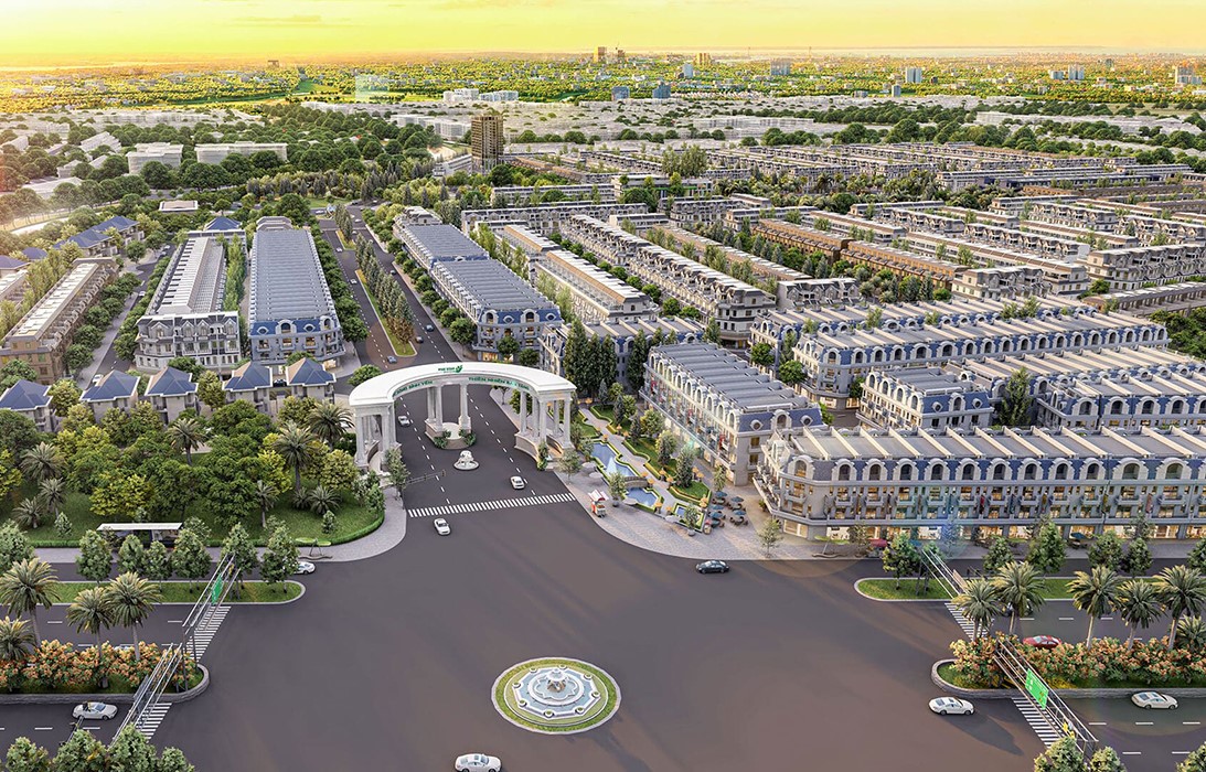Toàn cảnh Khu đô thị Five Star Eco City, Cần Giuộc, Long An