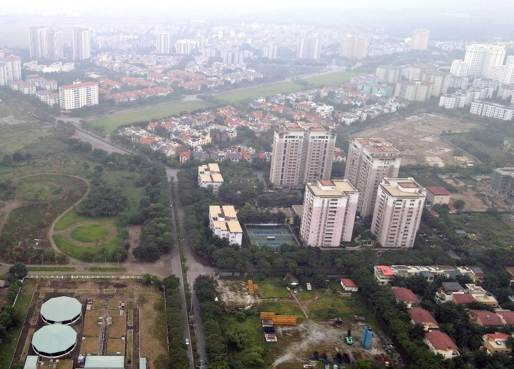 Không gian sống xanh tại KĐT Việt Hưng