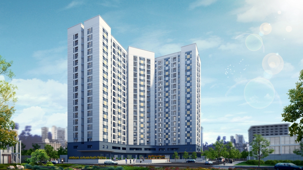 Toàn cảnh chung cư Rice City Sông Hồng, Quận Long Biên