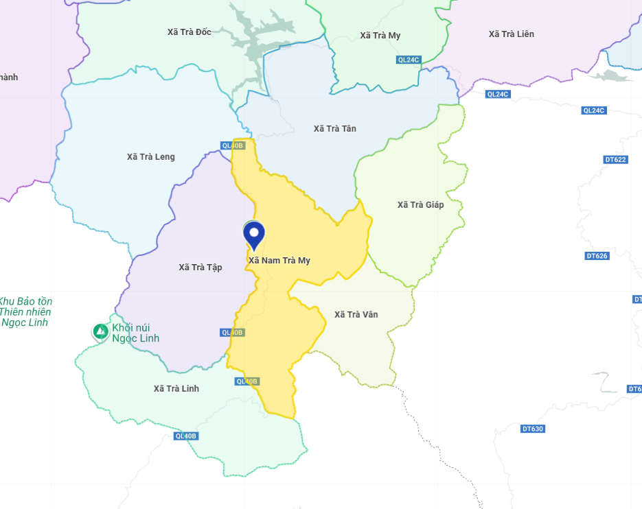 Bản đồ xã Nam Trà My, Đà Nẵng - Nhấn để xem ảnh lớn