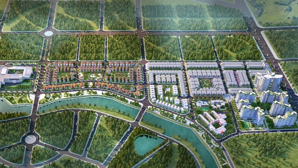 Không gian sống xanh tại Khu đô thị Phố Đông Village