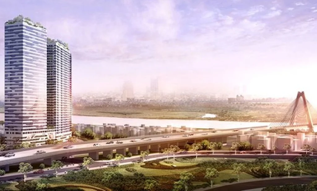 Vị trí chung cư Intracom Riverside gần cầu Nhật Tân