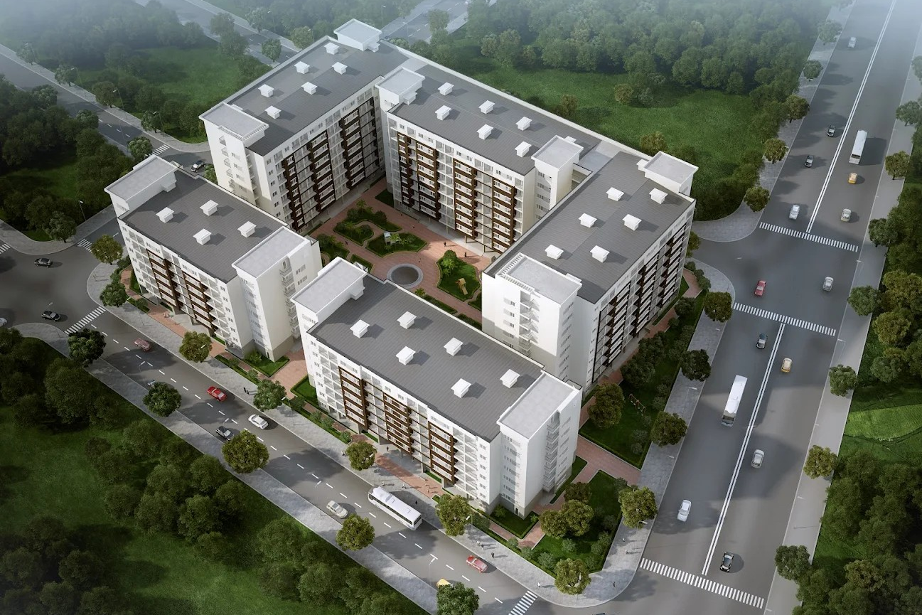 Toàn cảnh chung cư Vicoland Huế trong khu đô thị An Vân Dương