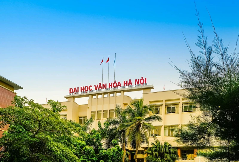 Hình ảnh giảng đường rộng rãi thuộc trường đại học Văn Hoá Hà Nội.