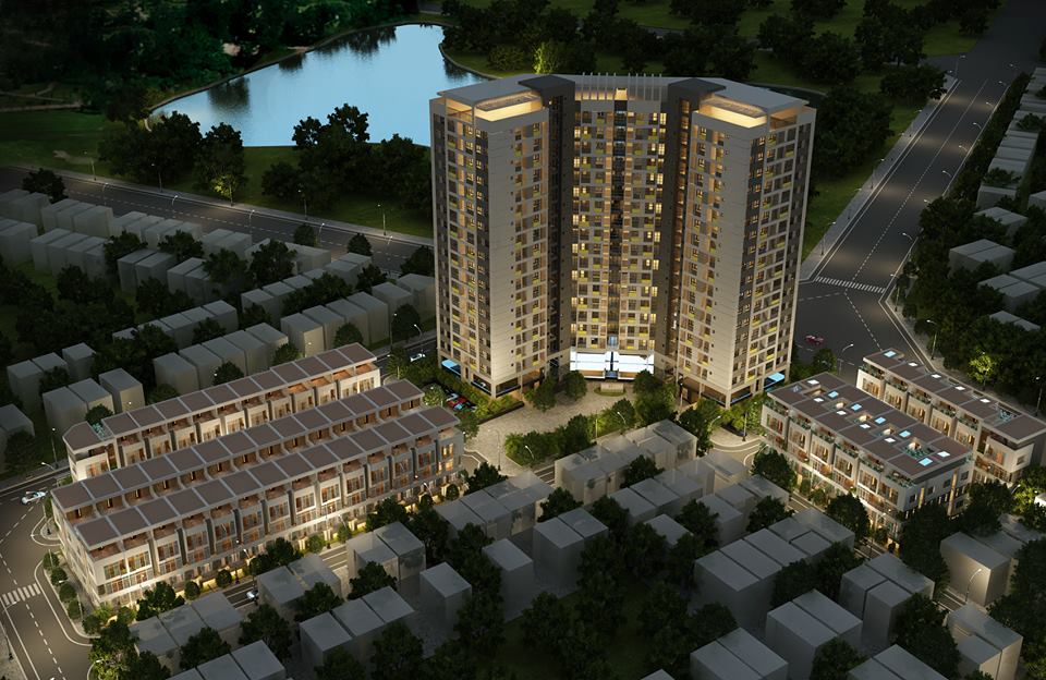 Không gian sống xanh và tiện ích tại Rice City Sông Hồng