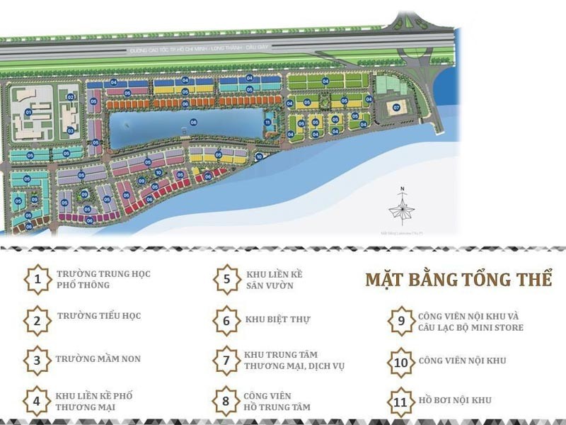 Sơ đồ mặt bằng nhà phố liền kề tại Lakeview City