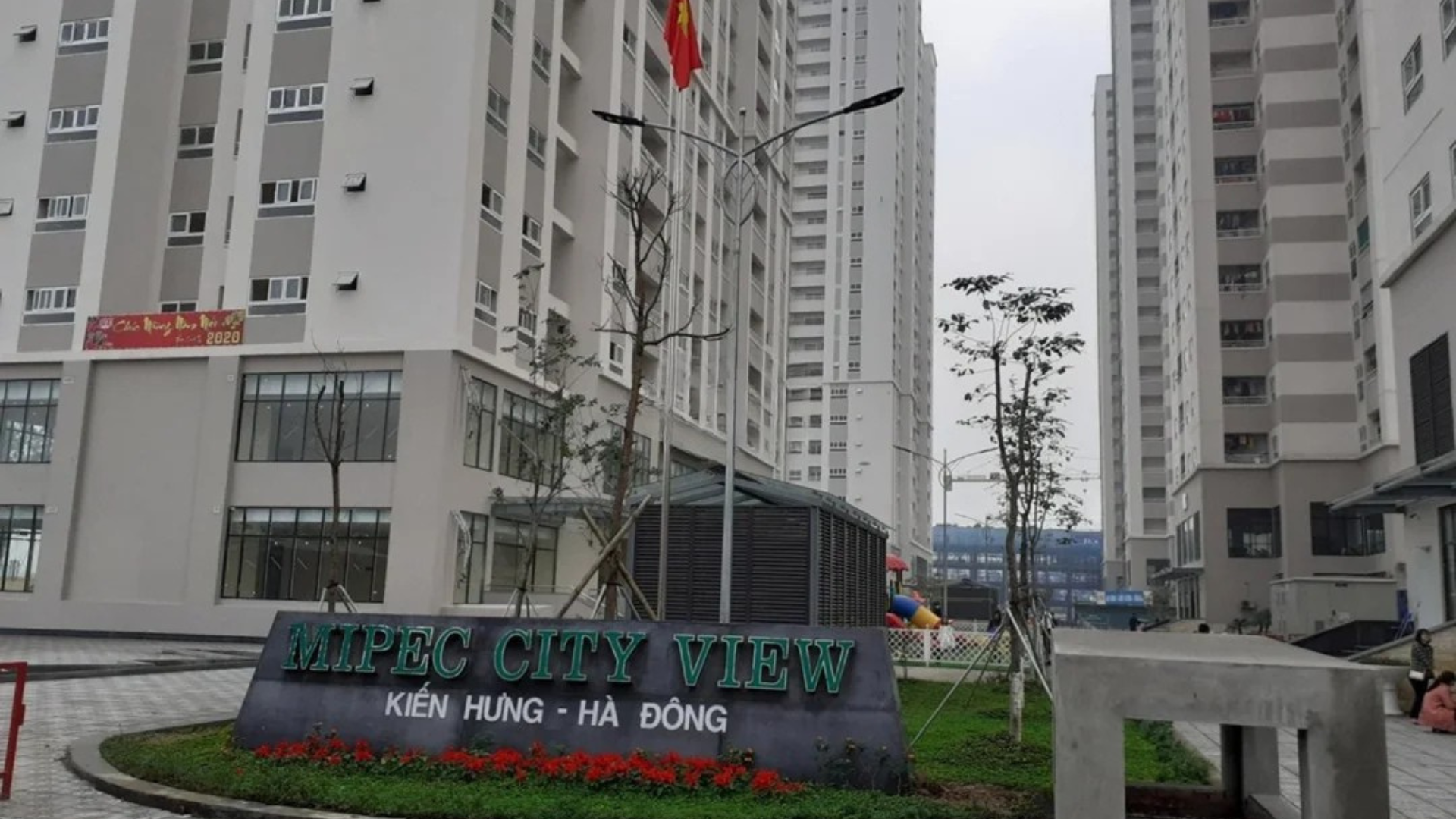 Cổng vào dự án MIPEC City View (MIPEC Kiến Hưng)