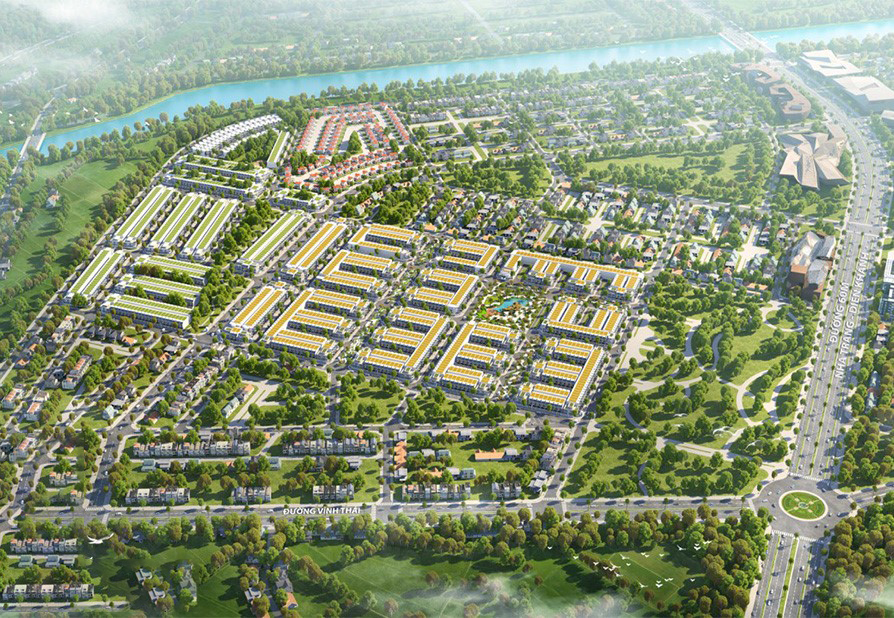Tiện ích công viên và sông Quán Trường tại KĐT Mỹ Gia