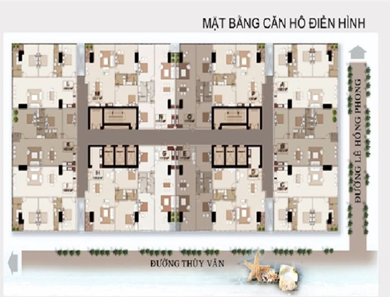 Mặt bằng điển hình căn hộ tại Chung cư Sơn Thịnh