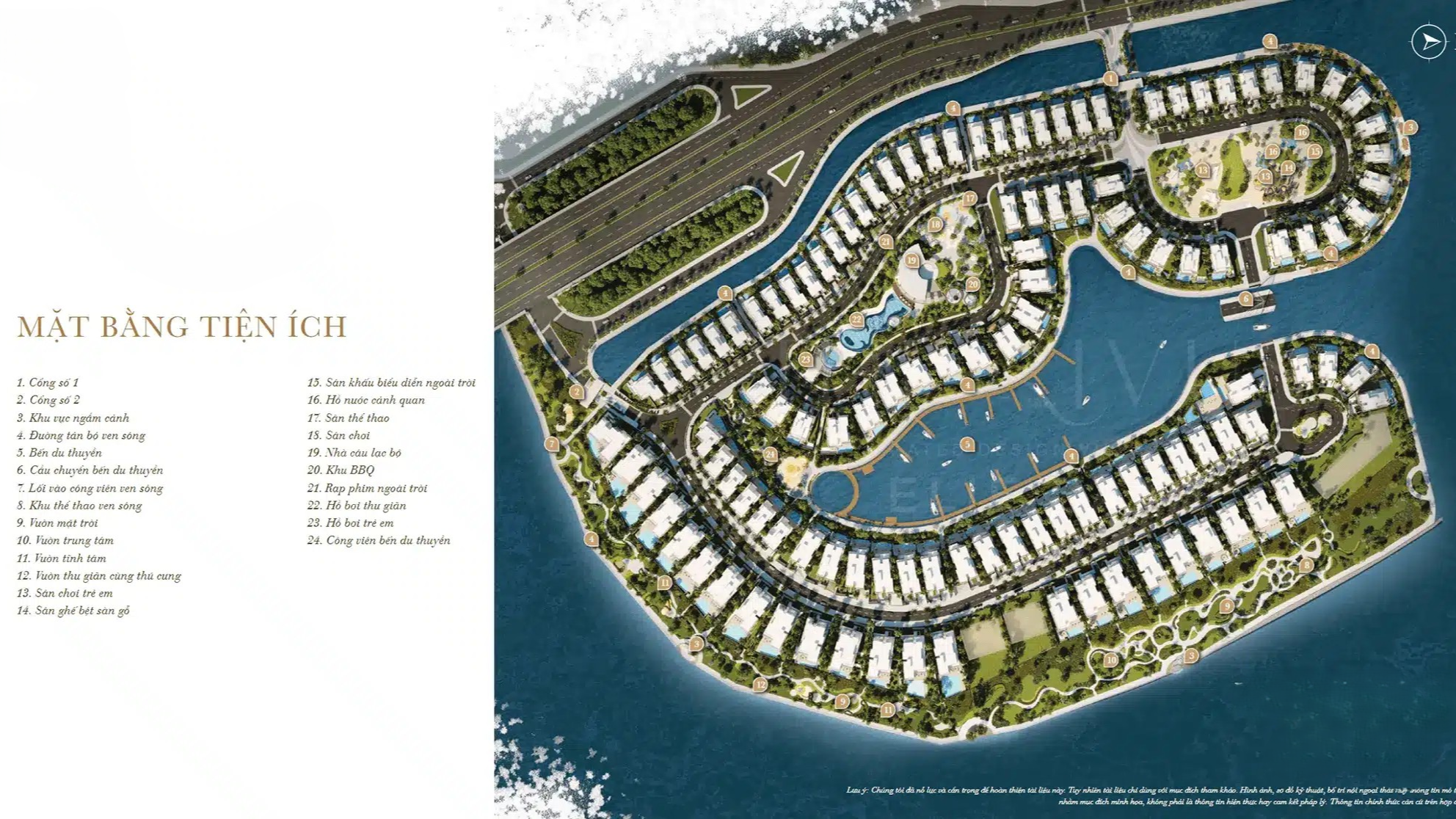 Sơ đồ mặt bằng điển hình dinh thự The Rivus