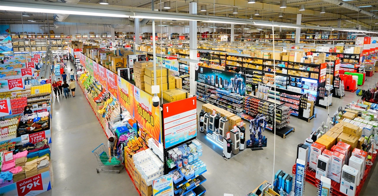 MM Mega Market An Phú là không gian mua sắm rộng lớn, đa dạng ngành hàng