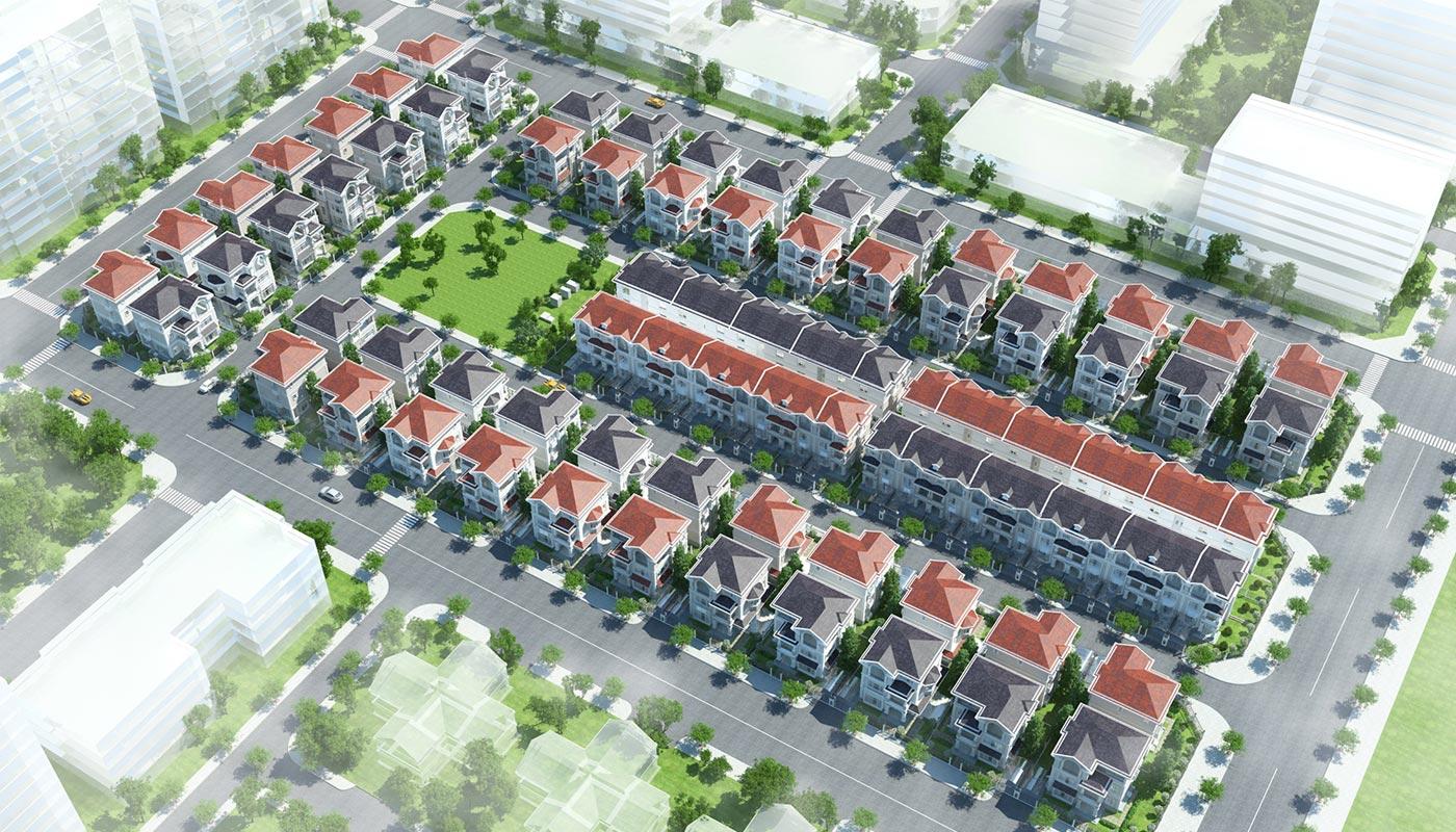 Kiến trúc biệt thự hiện đại, sang trọng tại khu Nam Viên