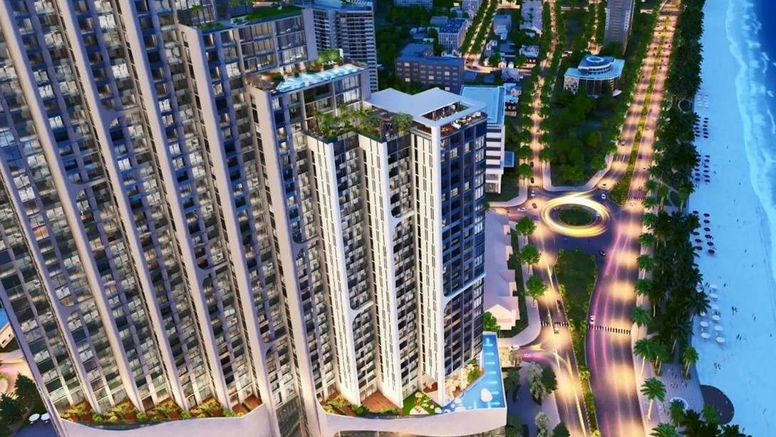 Toàn cảnh dự án Scenia Bay với tầm nhìn ra vịnh Nha Trang