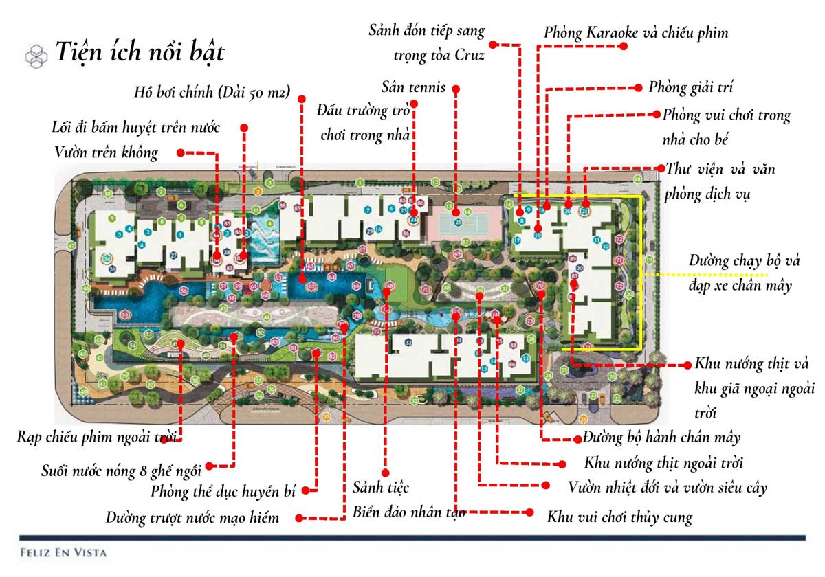 Sơ đồ mặt bằng dự án Feliz En Vista Thủ Đức