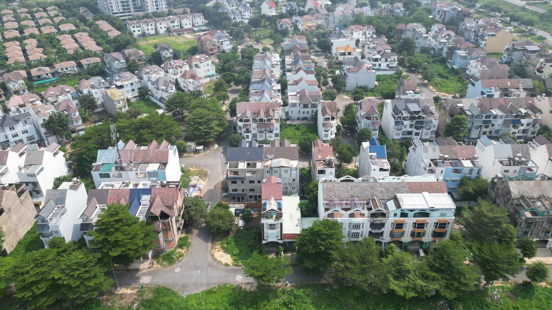 Đường phố tại KDC Đông Thủ Thiêm