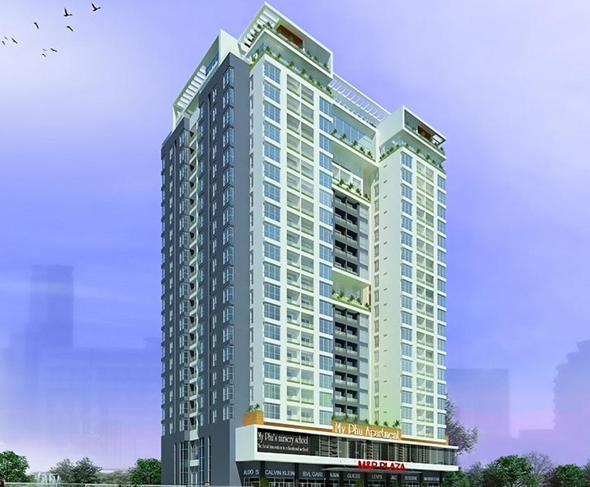 Không gian sống rộng rãi tại Mỹ Phú Apartment