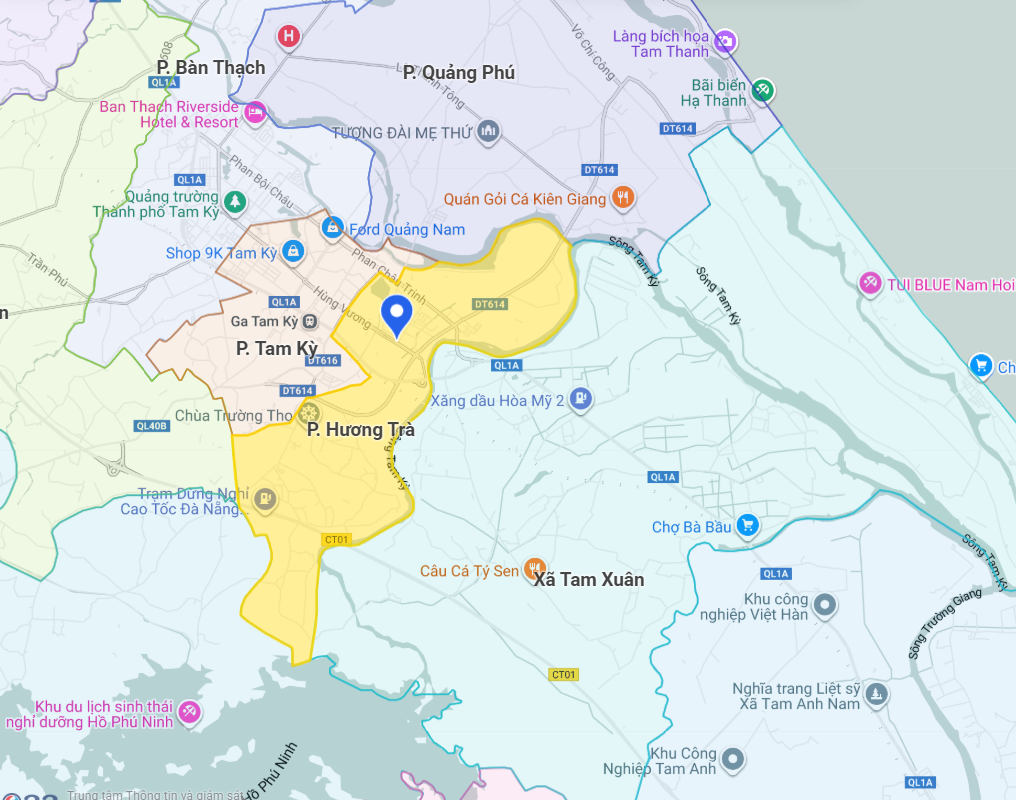 Bản đồ phường Hương Trà, Đà Nẵng - Nhấn để xem ảnh lớn