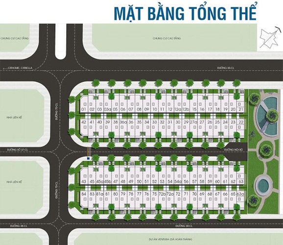 Mặt bằng tầng điển hình của nhà phố Citi Bella