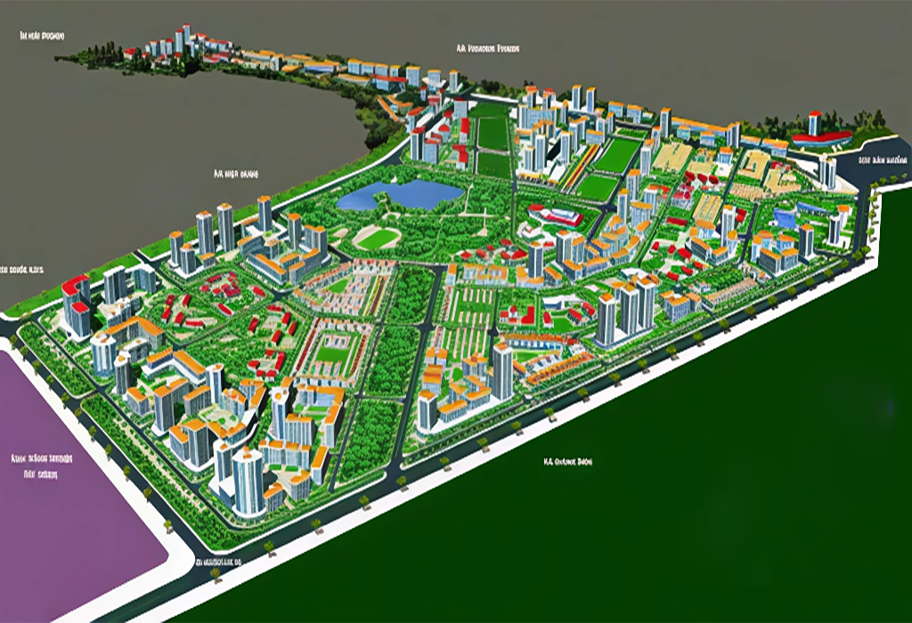Sơ đồ quy hoạch tổng thể KĐT Việt Hưng