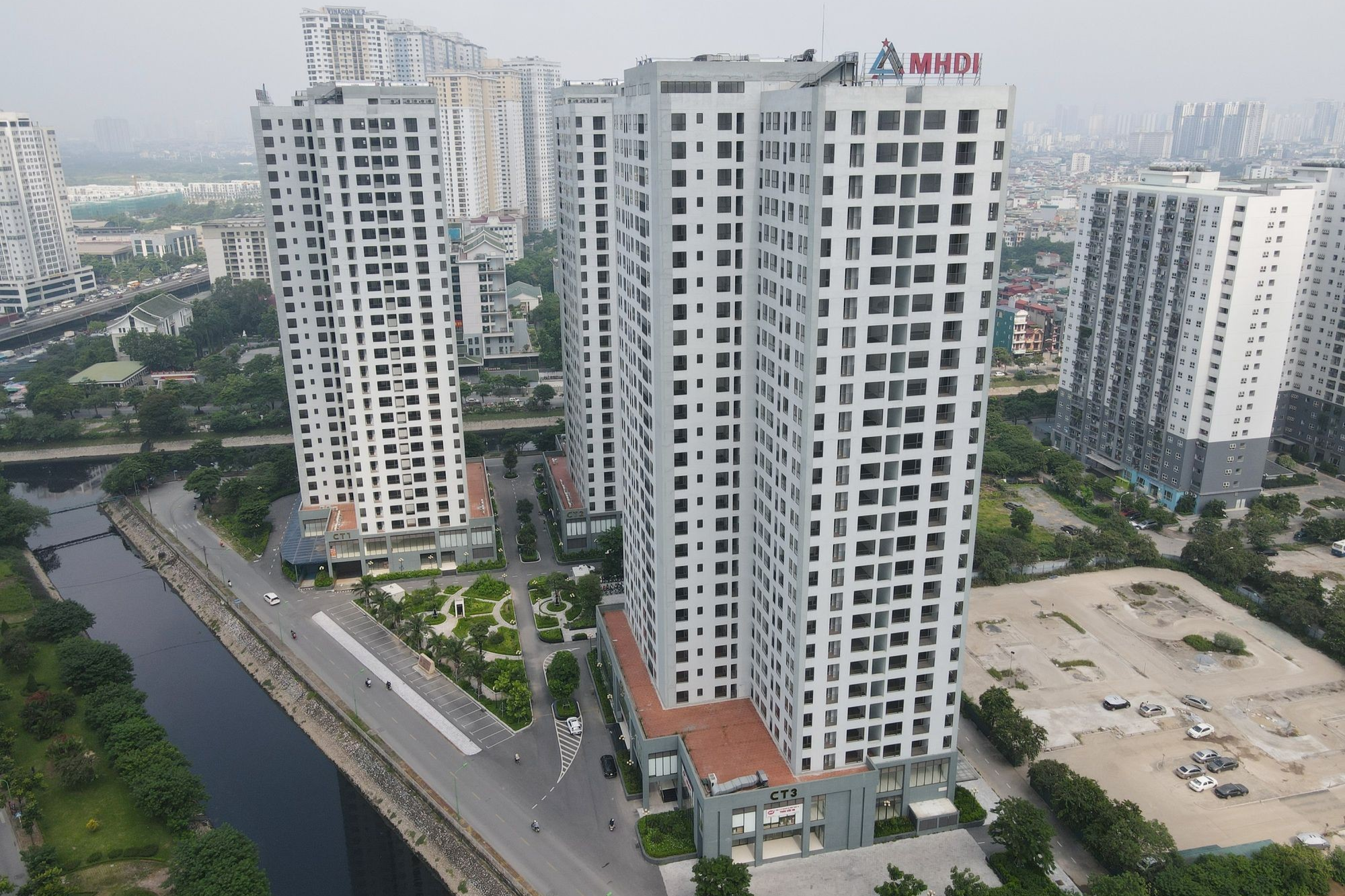 Toàn cảnh chung cư X2 Đại Kim, Hoàng Mai