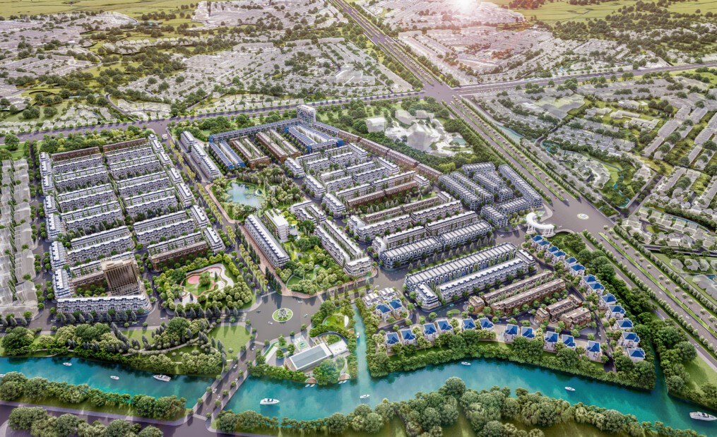 Hồ trung tâm tại Five Star Eco City