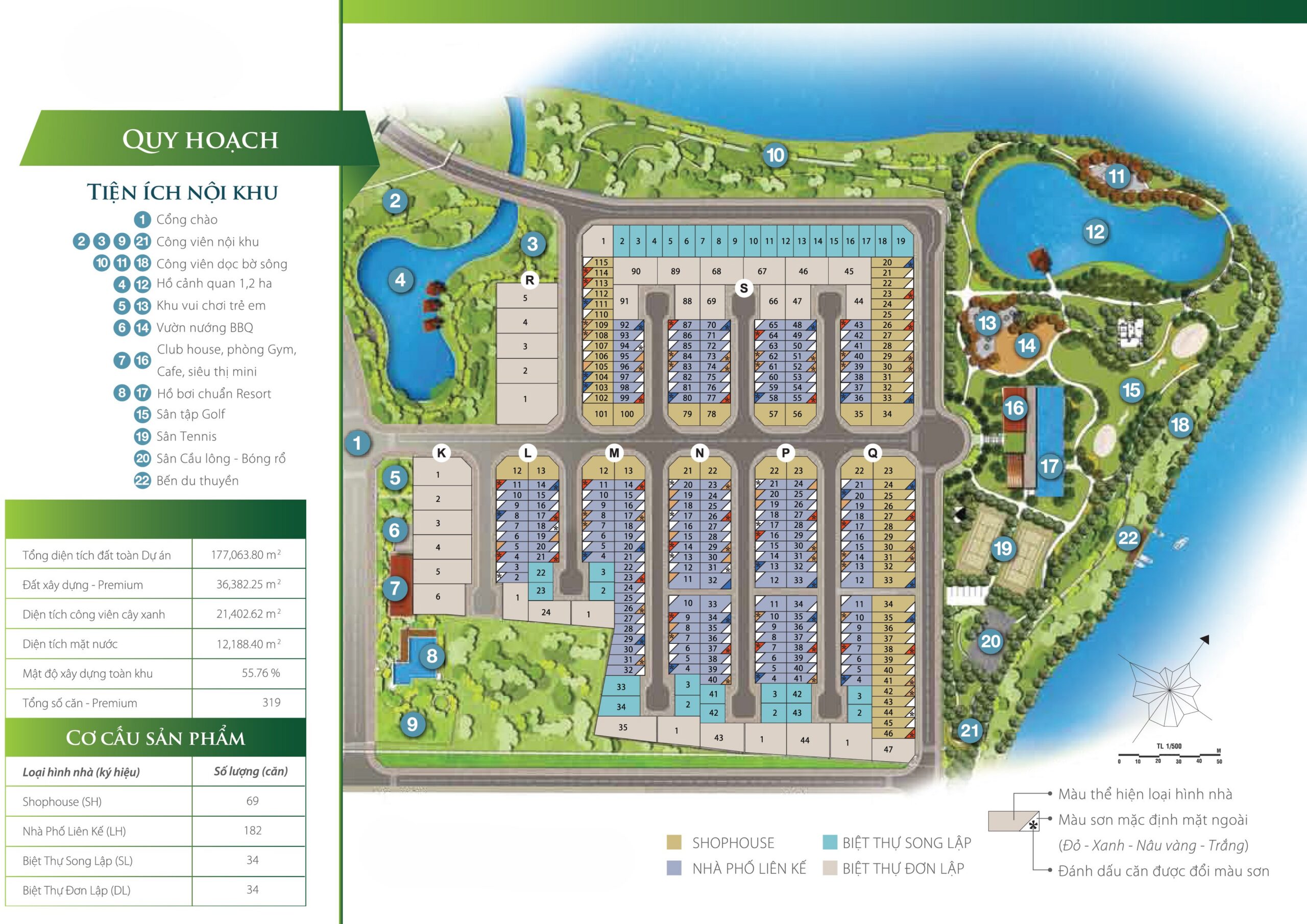Sơ đồ mặt bằng tổng thể dự án Park Riverside