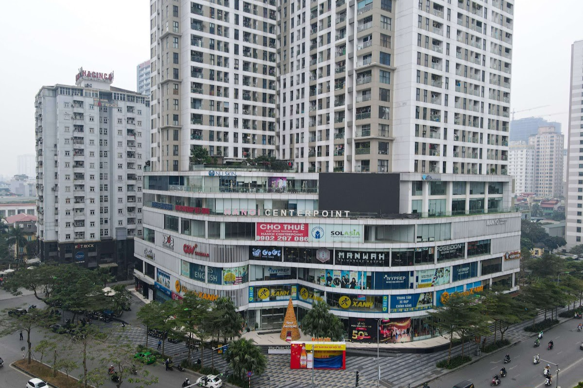 Toàn cảnh chung cư Hà Nội Center Point tại ngã tư Lê Văn Lương