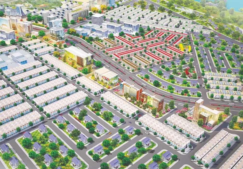 Nhà phố tại KDC Bến Cát Center City 2