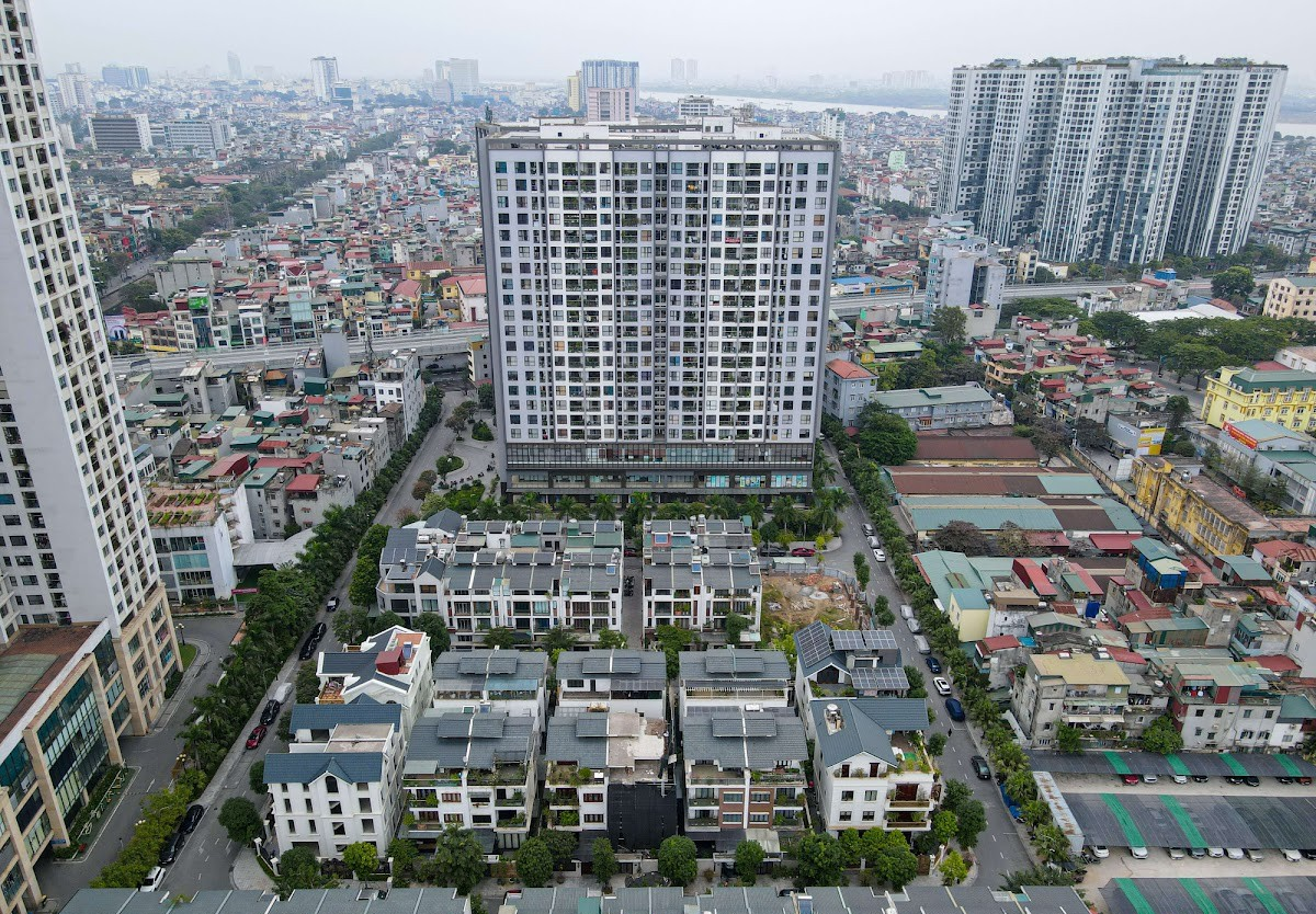 Toàn cảnh chung cư Green Pearl 378 Minh Khai, Hai Bà Trưng