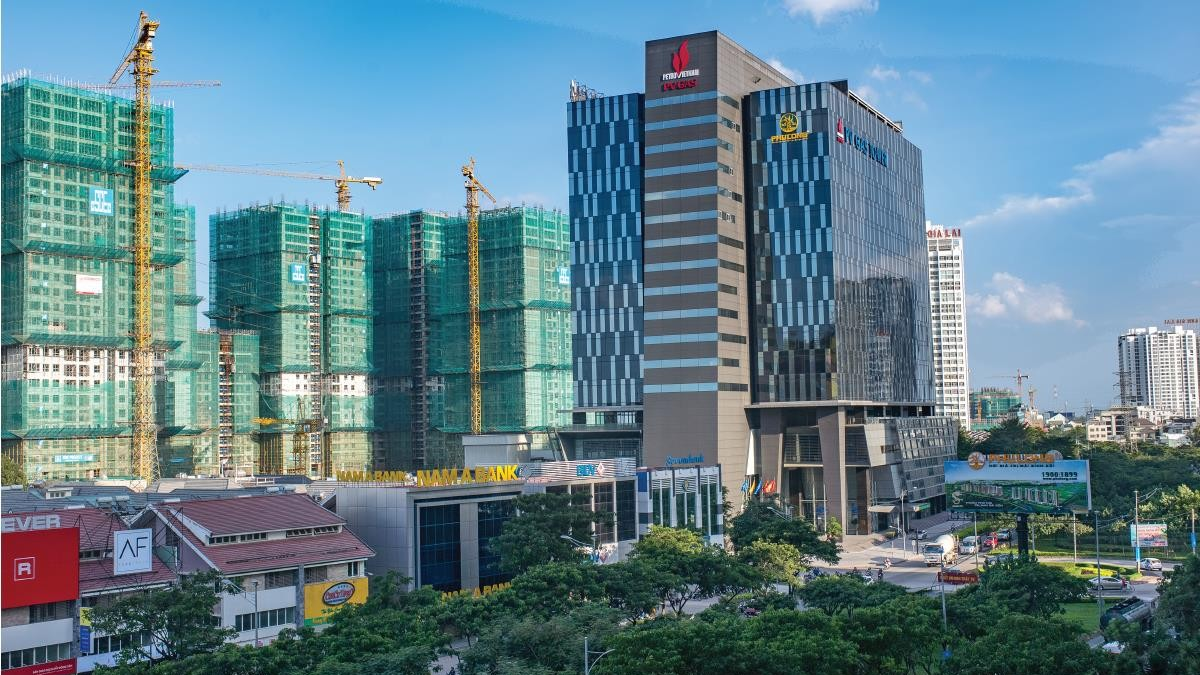 Toàn cảnh Khu biệt thự Ngân Long, huyện Nhà Bè