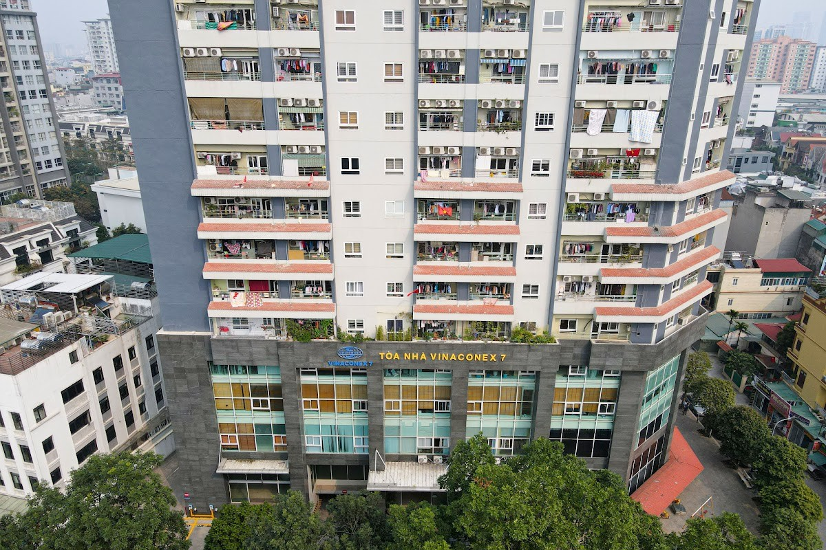 Toàn cảnh chung cư Vinaconex 7 trong quần thể Goldmark City