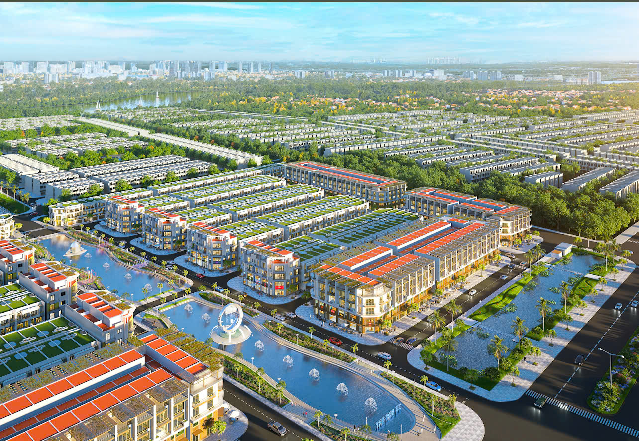 Toàn cảnh Khu đô thị Sài Gòn Village, Cần Giuộc