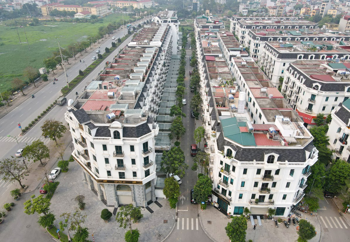 Khu nhà liền kề tại Khu đô thị Kiến Hưng