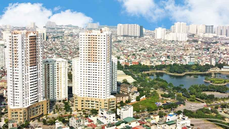 Toàn cảnh Khu nhà ở Quân đội K35 Tân Mai, Quận Hoàng Mai