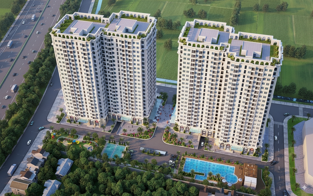 Không gian sống tại chung cư Ruby City Long Biên