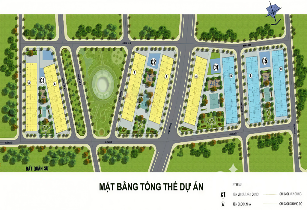 Sơ đồ mặt bằng tổng thể dự án Him Lam Hùng Vương